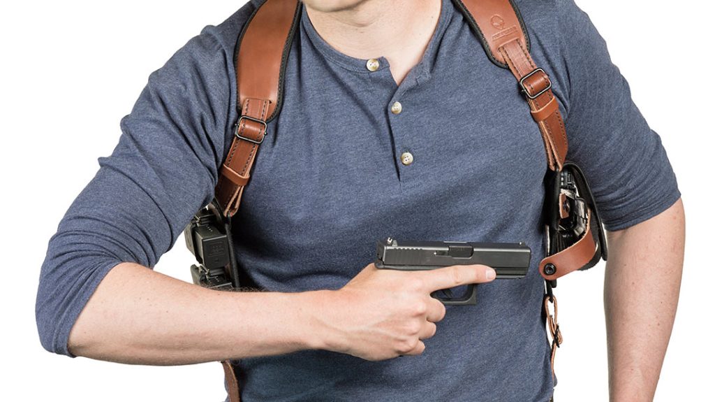 Considerations of shoulder holsters for concealed carry.