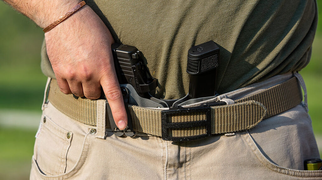 EDC Loadout: Holster and a good belt.