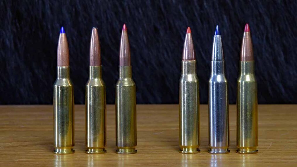 6.5 Creed vs 308 Win – The difference in modern cartridge design philosophy is obvious between the 6.5 Creedmoor, left, and the 308 Win.