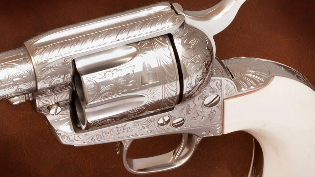 Engraved Colt Single Action Army. 