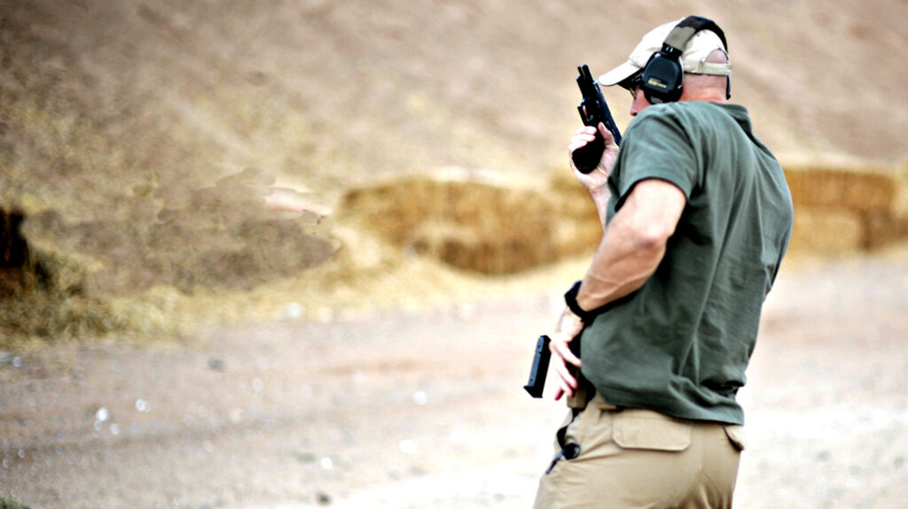 Learning how to load a magazine quickly and efficiently is all part of loading and operating a pistol well. 