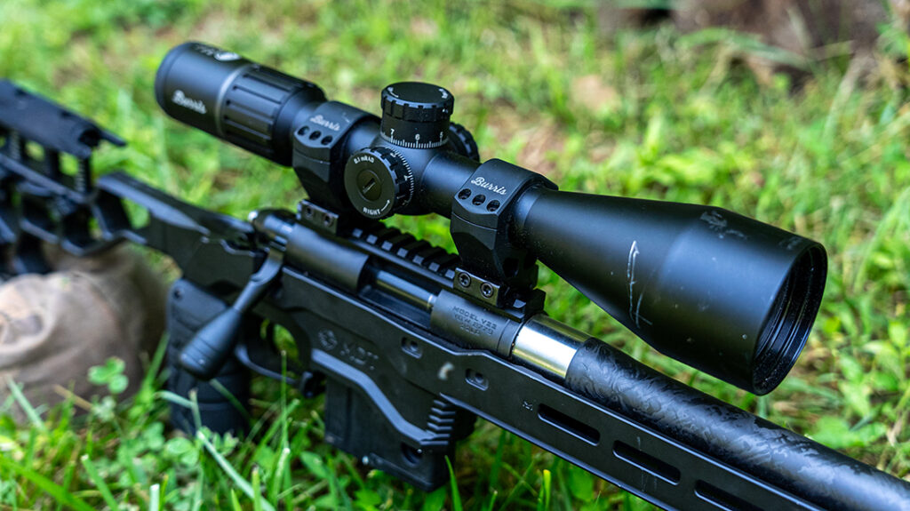 The Burris RT-25 5-25x56 SCR2 scope. 