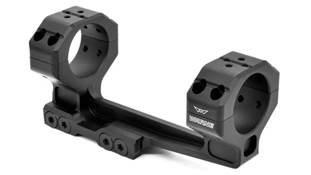 A one-piece mount for riflescopes. 