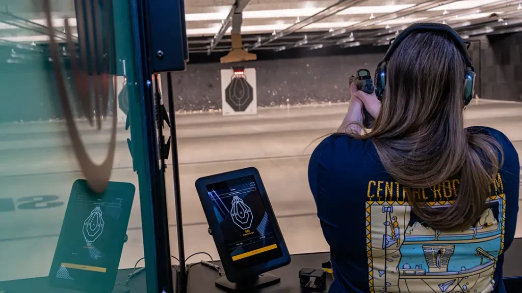 The SIG Connect system helps shooters track their shots digitally in real time. 