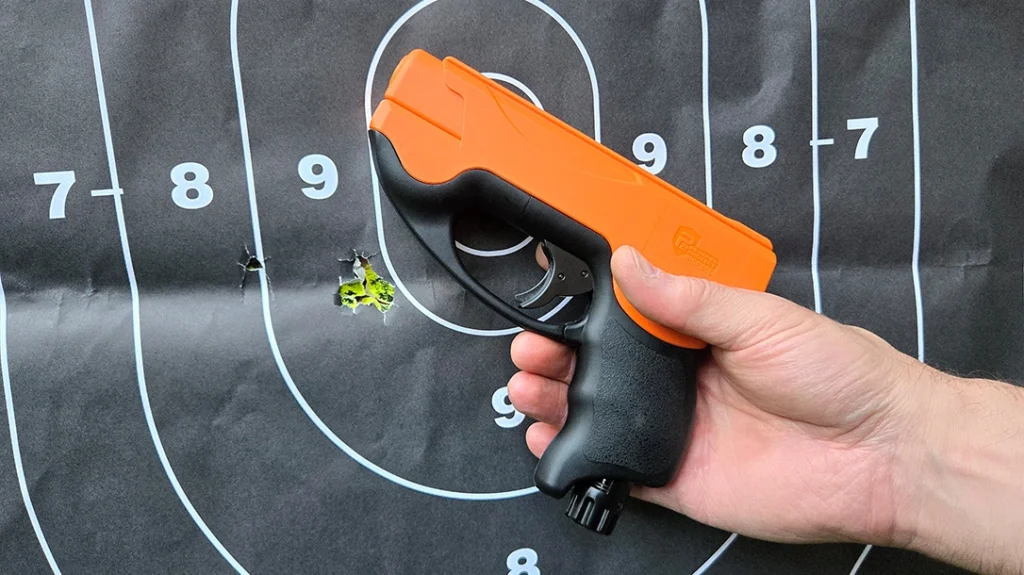 The Umarex P2P HDP 50 Compact shot a tight group.