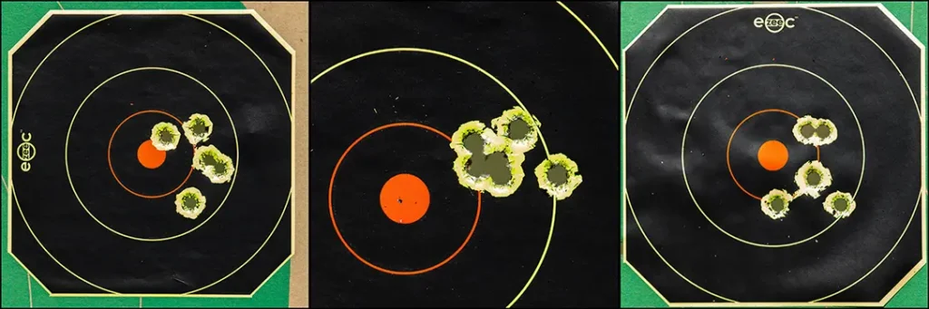 Accuracy results with the Springfield XD Mod.3 OSP. 