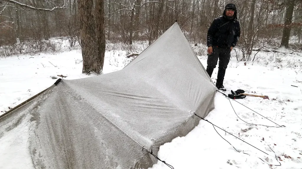 Shelter is paramount among winter hacks for survival. 