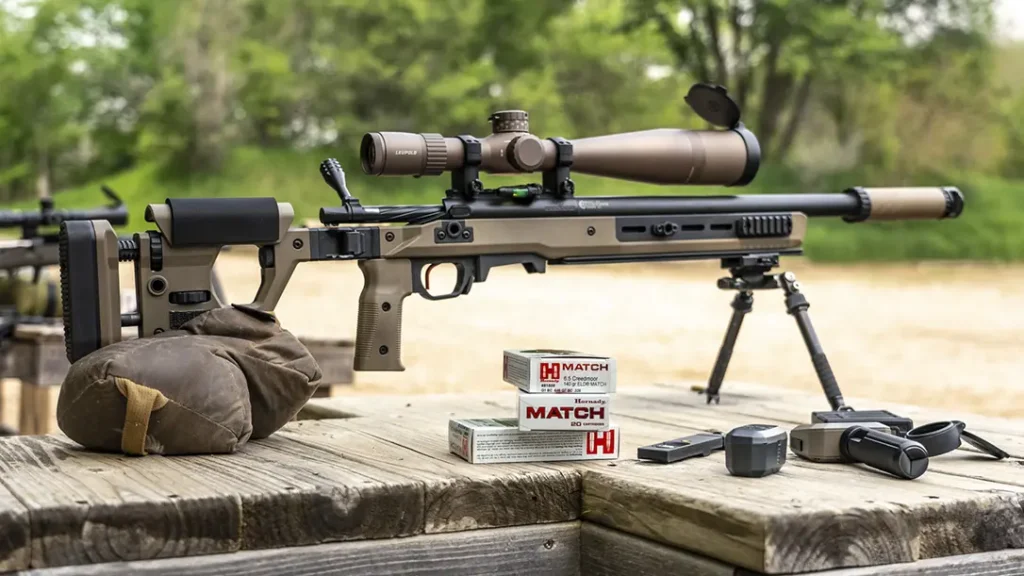 Using Hornady Match ammunition for sniper training. 