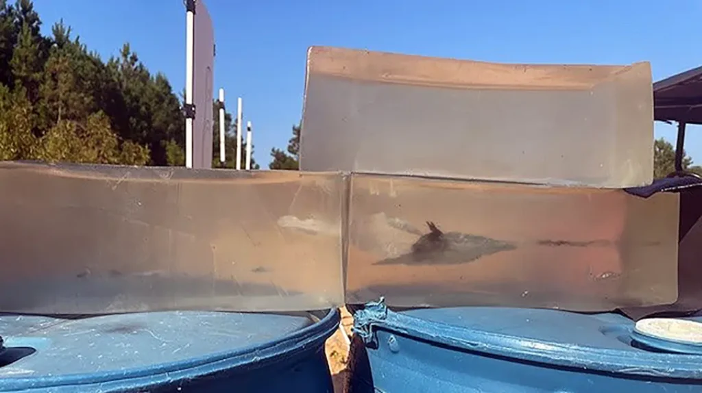 Open air terminal ballistics demonstrated in gel