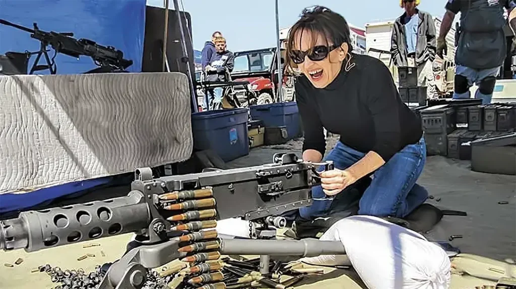 Full auto guns can make the toughest person smile.
