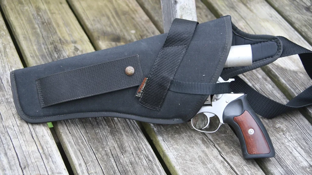 Most hand cannon shooters would be better suited with a holster that completely supports the handgun.