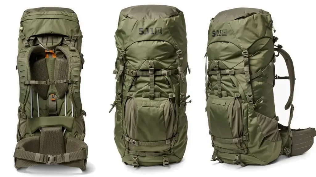 The 5.11 Skyweight 65L backpack.