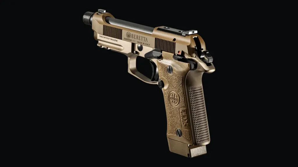 The Beretta 80X Cheetah Tactical Desert.