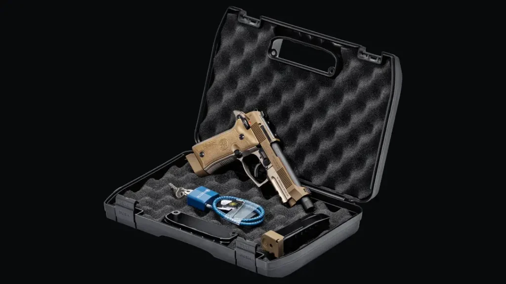 The Beretta 80X Cheetah Tactical Desert  is chambered in .380.