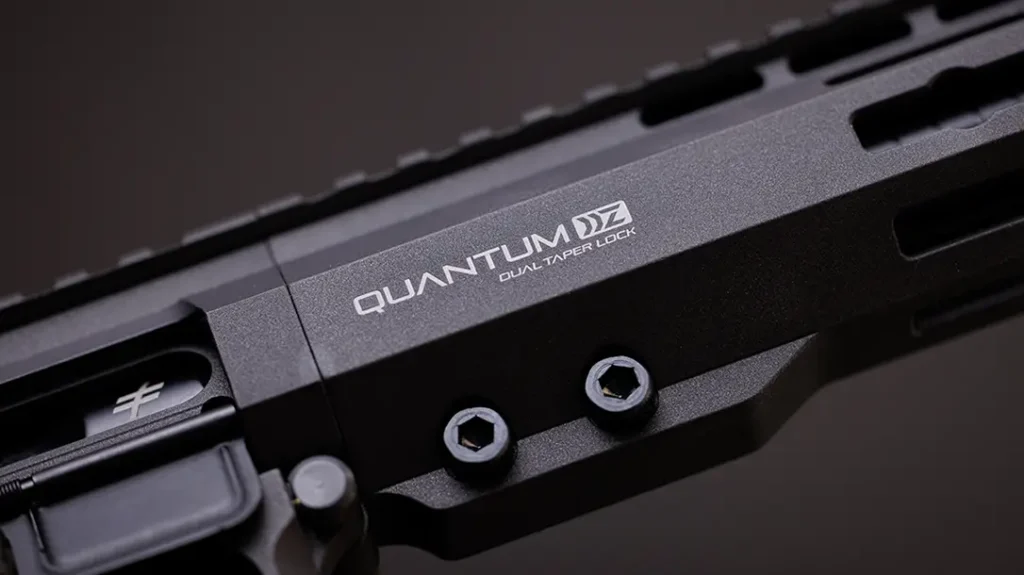 The Blackout Defense Quantum DTL Rifle has a unique barrel system.