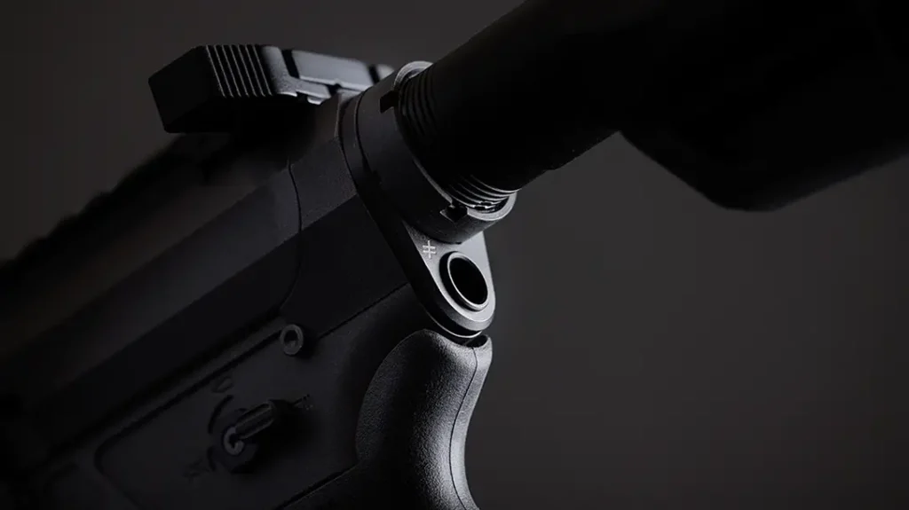 The Blackout Defense Quantum DTL Rifle has QD mounts.