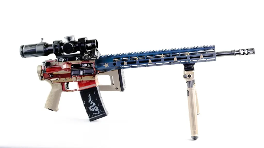 The DMR used a folding stock.