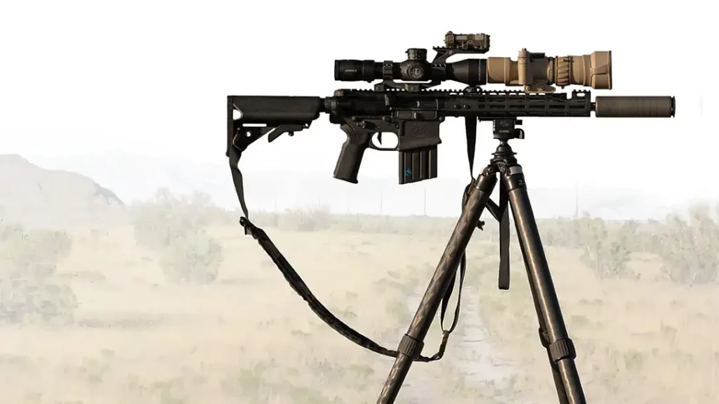 The SilencerCo Scythe-Ti reduces sound well.