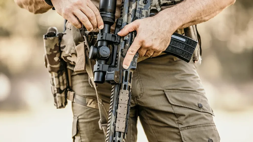 The Defender-ST Enclosed Solar Micro Red Dot has multiple reticles.