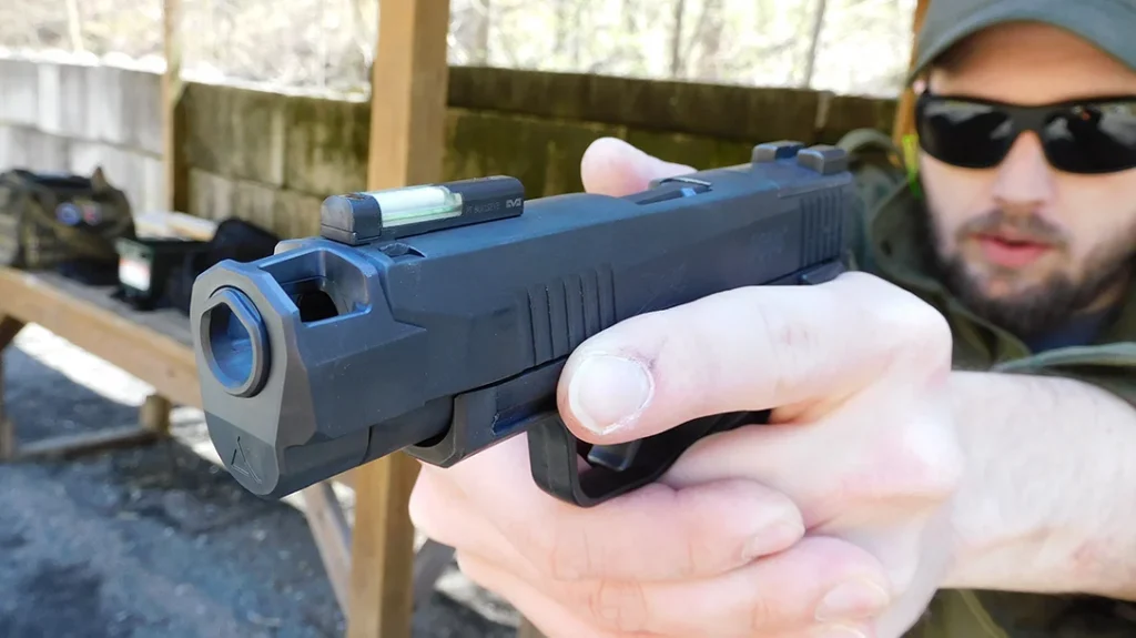 My Sig’s recoil was never bad to begin with, at least to me, but it is much better now.