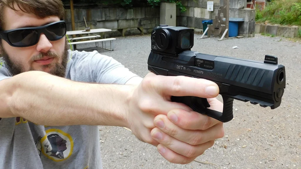 This is, admittedly, the first closed-emitter red dot I’ve run extensively on a handgun. So, I was just a little skeptical because of the size. But I really like it.