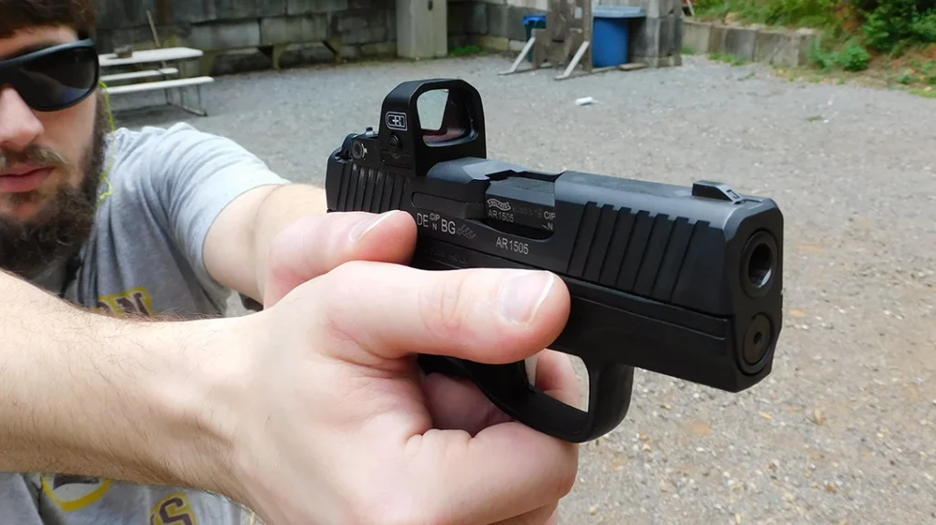 The mounting and milling on these two C&H Precision pistol optics are impressive.