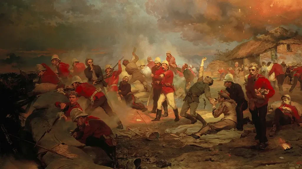 The defense of the mission station at Rorke’s Drift was a bloody pitiless fight.