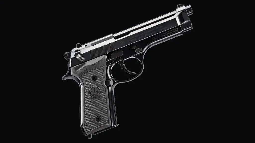 The Beretta 92SB Reproduction honors the classic 90 series.