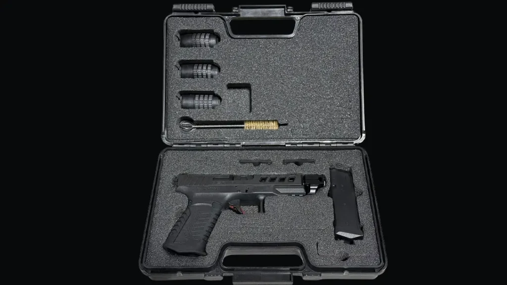 The DY9 COMP is chambered in 9mm.