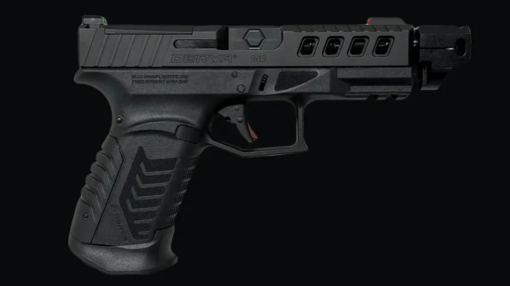 The DY9 COMP handgun.