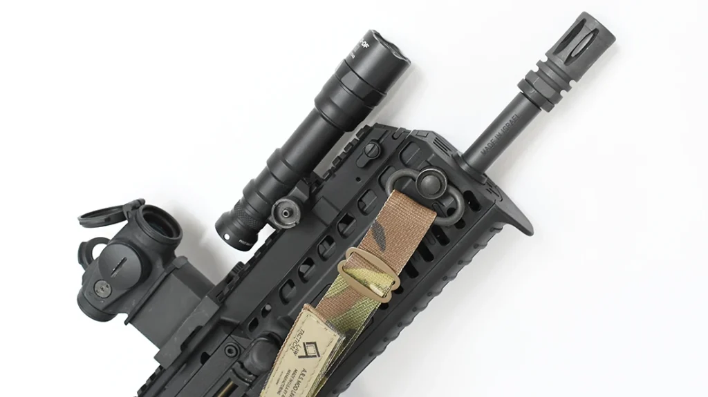 The author’s IWI Tavor X95 meets the most basic requirements needed in any defensive carbine: an optic, sling, and tactical light.