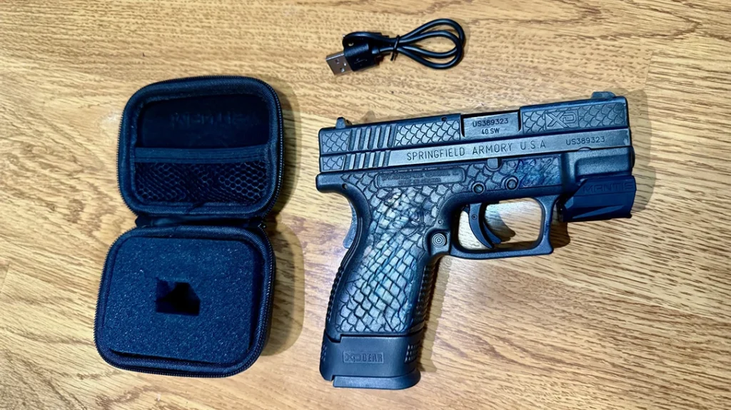 Inside the case, the X2 included a smart sensor, a USB charging cable, and a quick-start insert.