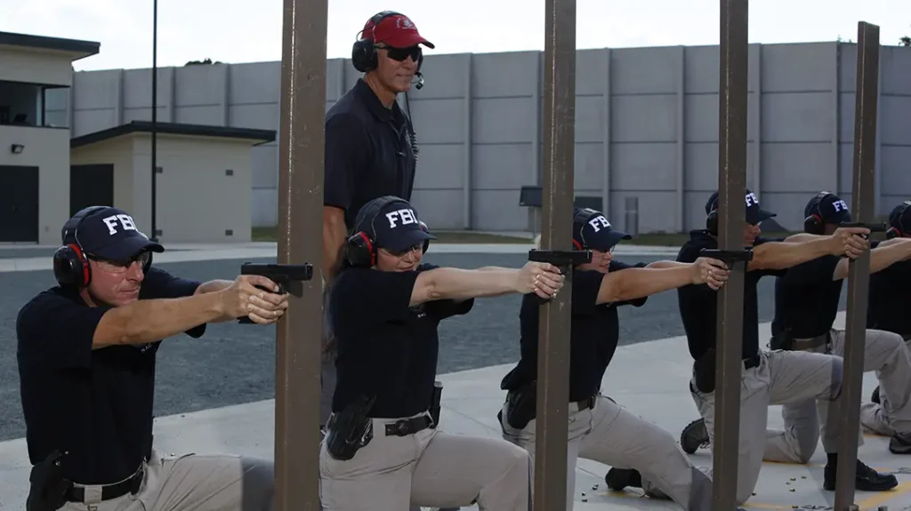 The FBI Pistol Qualification Course tests accuracy.