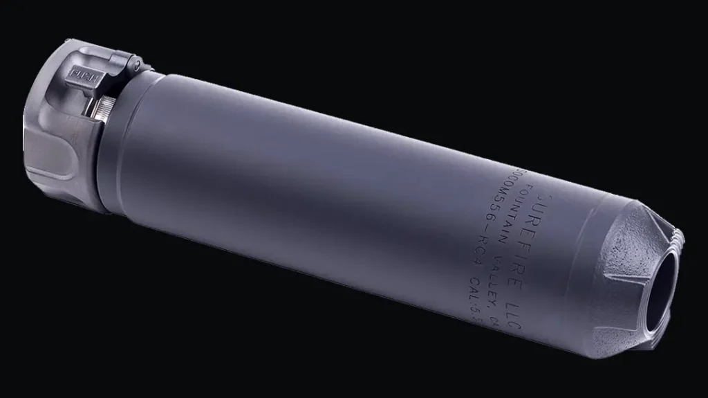 The SureFire SOCOM-4 suppressor.
