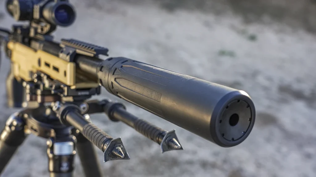 The author ran the Dead Air Nomad XC on his Aero Precision Solus Pistol.