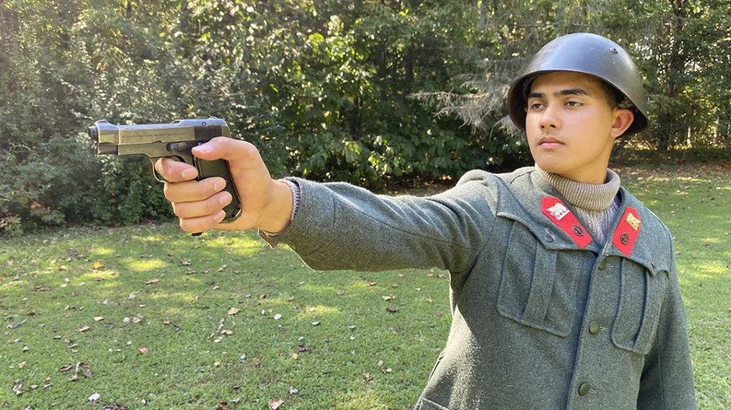 The heavier-than-average overall weight and lighter-than-average slide weight of the Beretta M1934 and M1935 pistols further mitigate the already mild recoil of their comparatively low-energy cartridges.