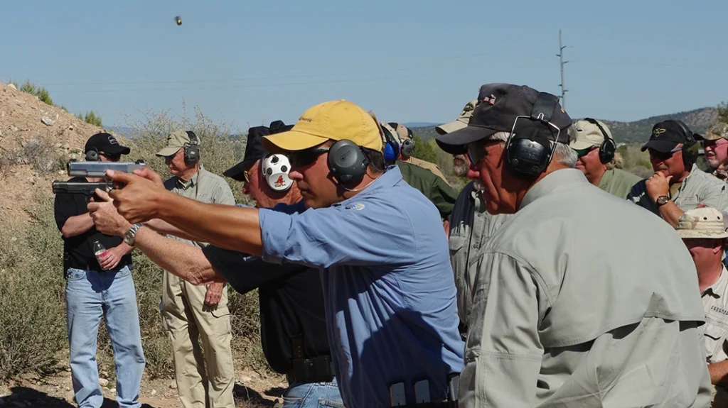 Even in a competition, follow-through is critical.