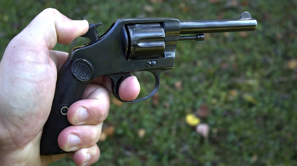 Colt revolver timing test.