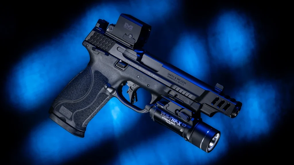 Shooting From a Bench: For this drill, I am running my current everyday carry gun, the Smith & Wesson M&P 10mm Performance Center.