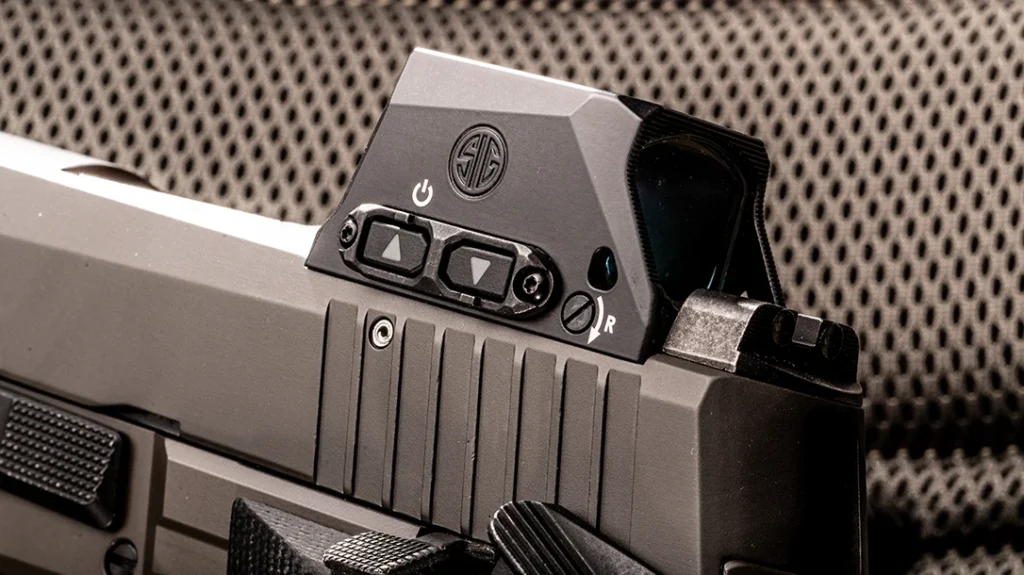 SIG-LOC (Leveraged Optimized Connection) has 5 points of contact, helping eliminate shifts in zero due to recoil or impact.