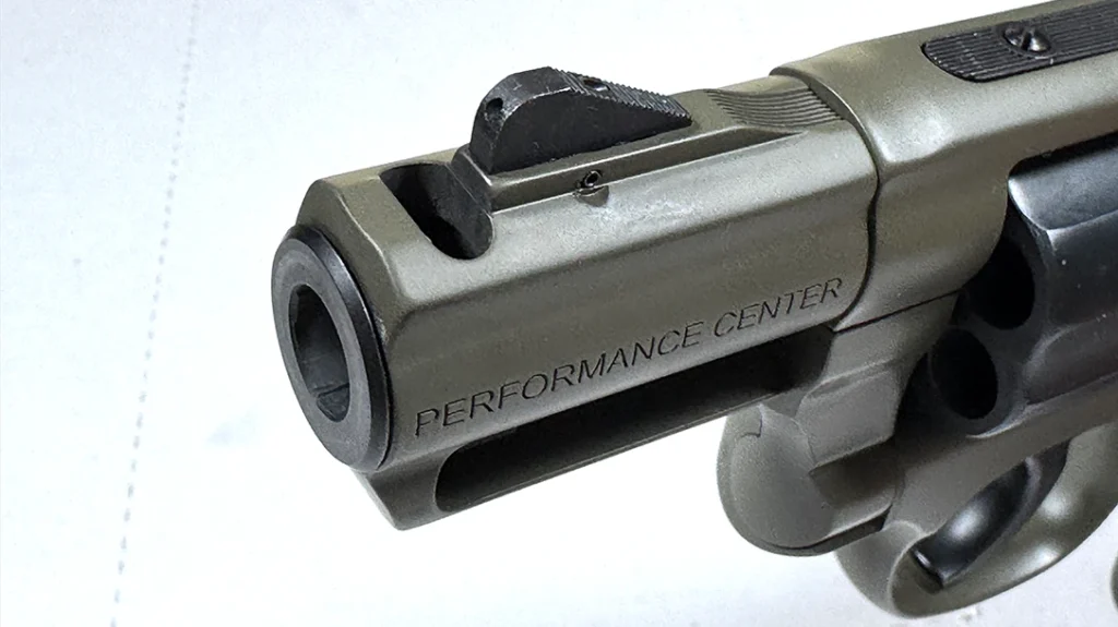 The overall barrel length measured 2.5 inches, with the comp area measuring 0.5 inches.