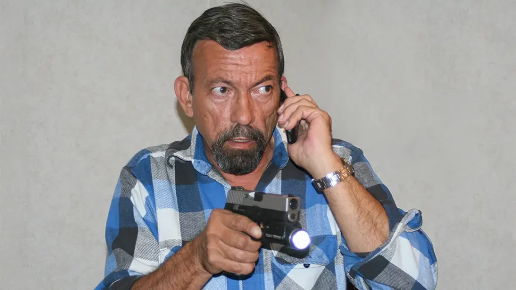 One hand is free for other tasks as the trigger finger operates the weapon-mounted light switch on your concealed carry pistol.