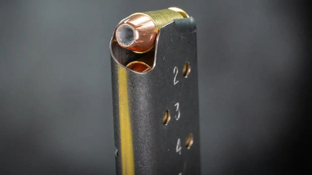 Check-Mate’s preferred eight-round offering for me is the CM45-1911-8-S.