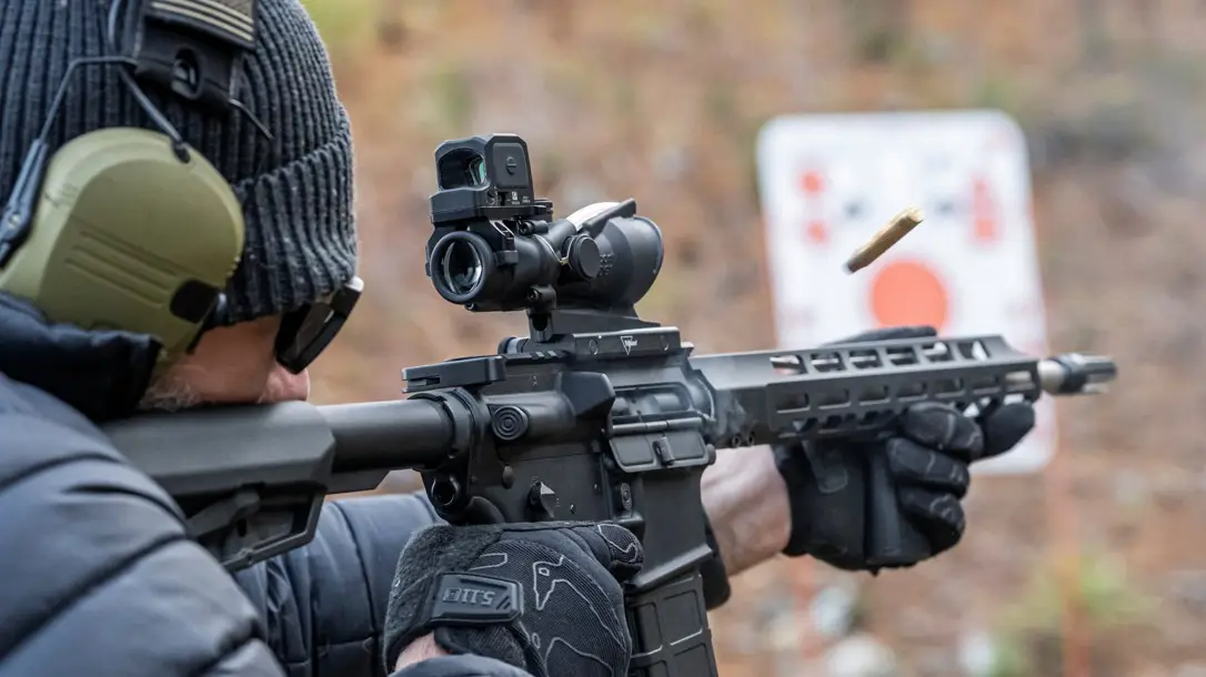 Trijicon ACOG/RCR Combo: 1x Red Dot Atop A Magnified Optic