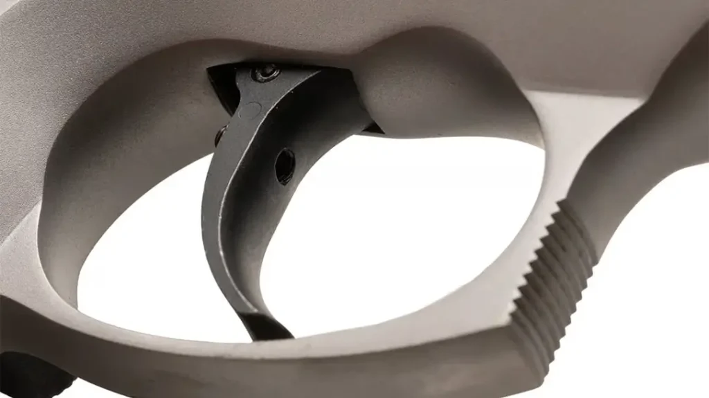 On the author’s sample, the trigger measured a little heavier than SAR’s advertised spec of 4 pounds.