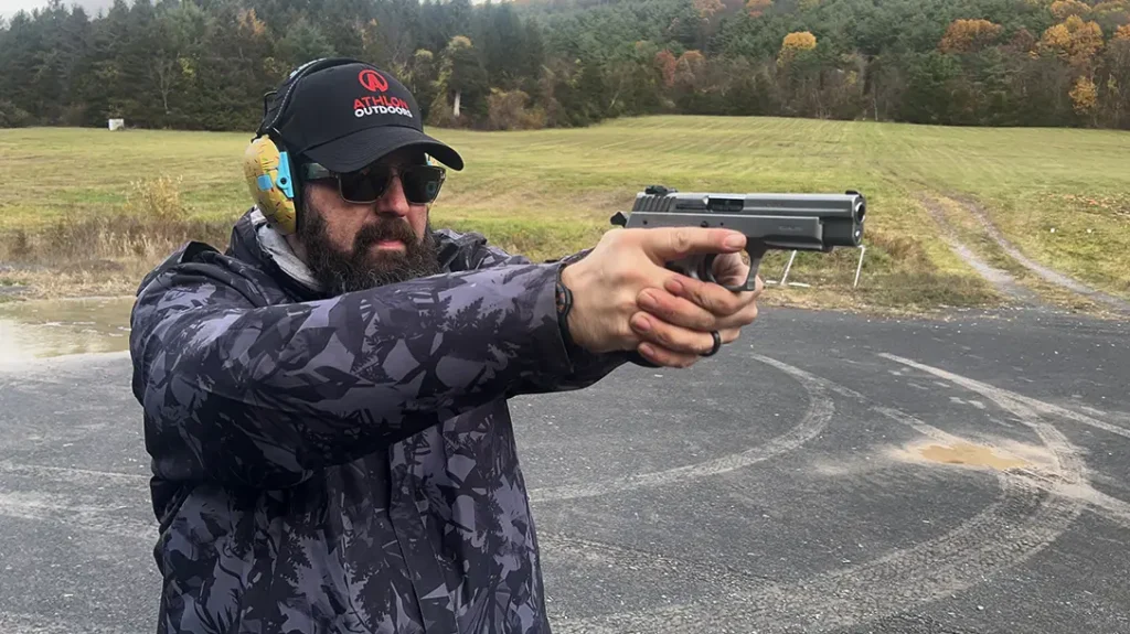 The SAR K2 45 is one of the softest .45s the author has shot recently.