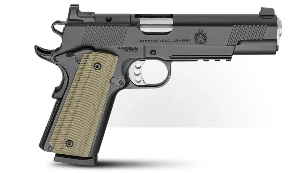 Springfield 1911 Operator AOS in .45 ACP. SHOT Show 1911.