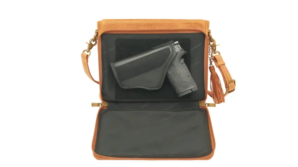 Gun Tote’n Mamas - Clutch Concealed Carry Purse Distressed Buffalo.