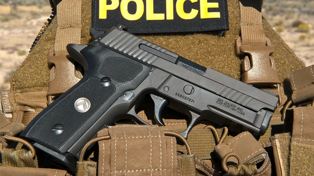 The Sig Sauer P226 Legion DA/SA legacy pistol.