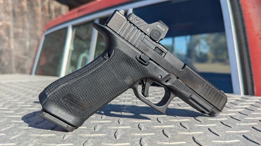 The Generation 6 Glock 17 and Glock 19 can swap slides and frames so that you can have a Glock 19 slide on a Glock 17 frame or a Glock 17 slide on a Glock 19 frame.